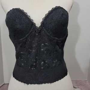 Vintage Black Bustier Corset